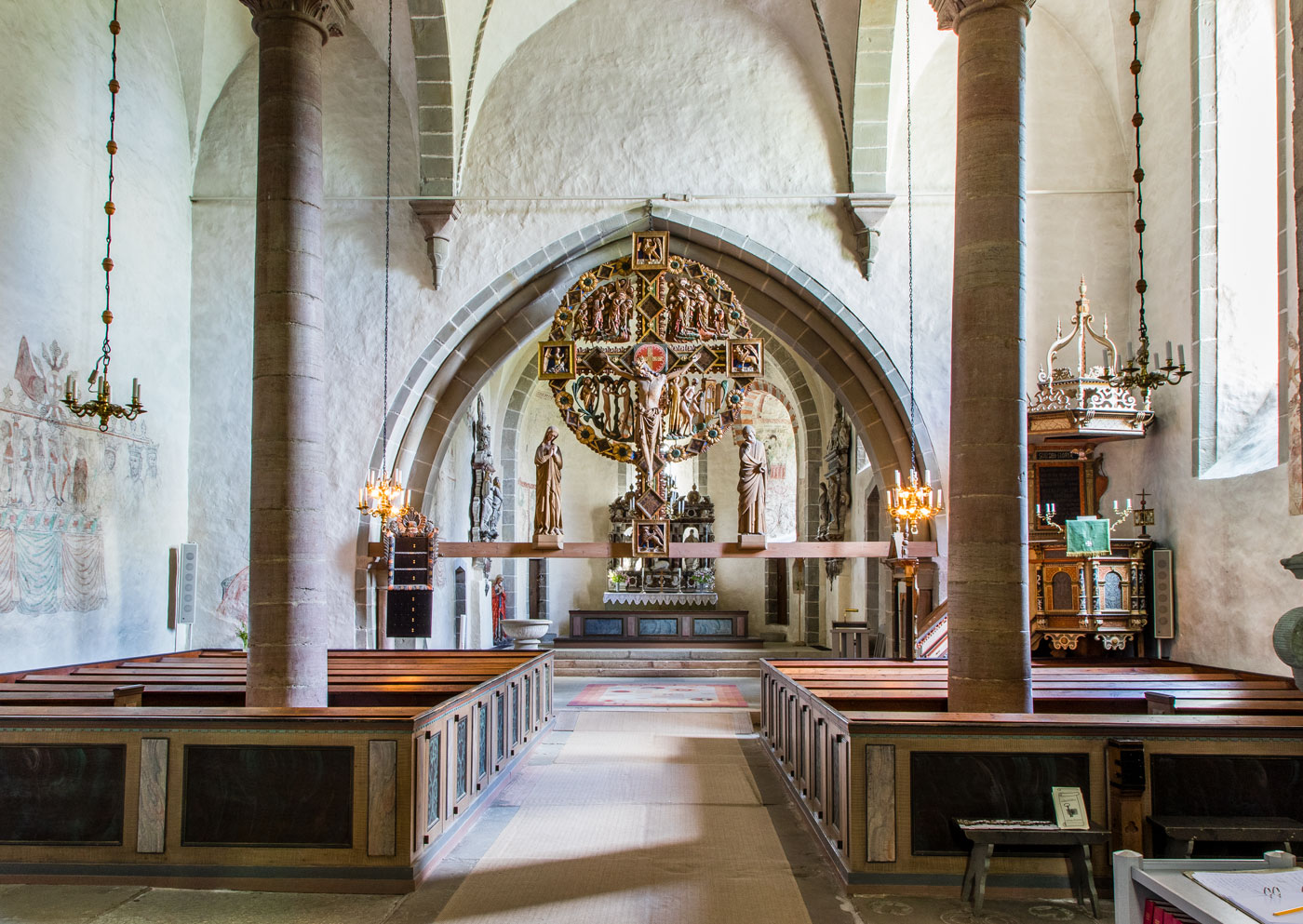 Interiör mot öster - Öja kyrka