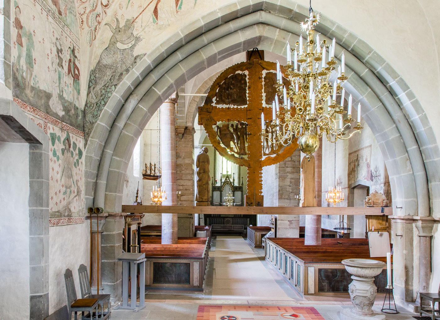 Interiör mot väster - Öja kyrka