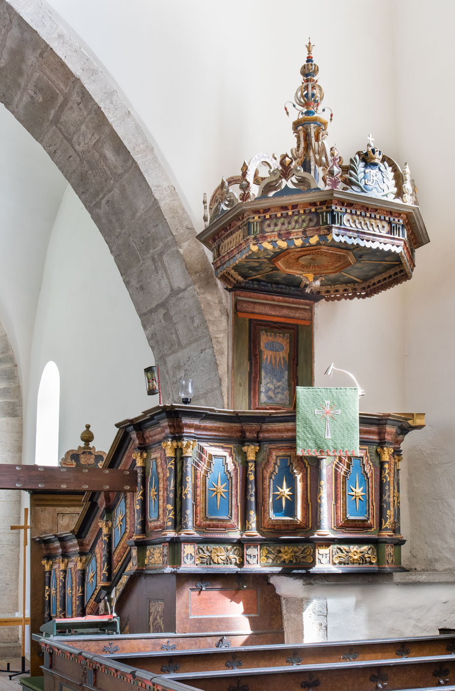 Predikstol - Stånga kyrka