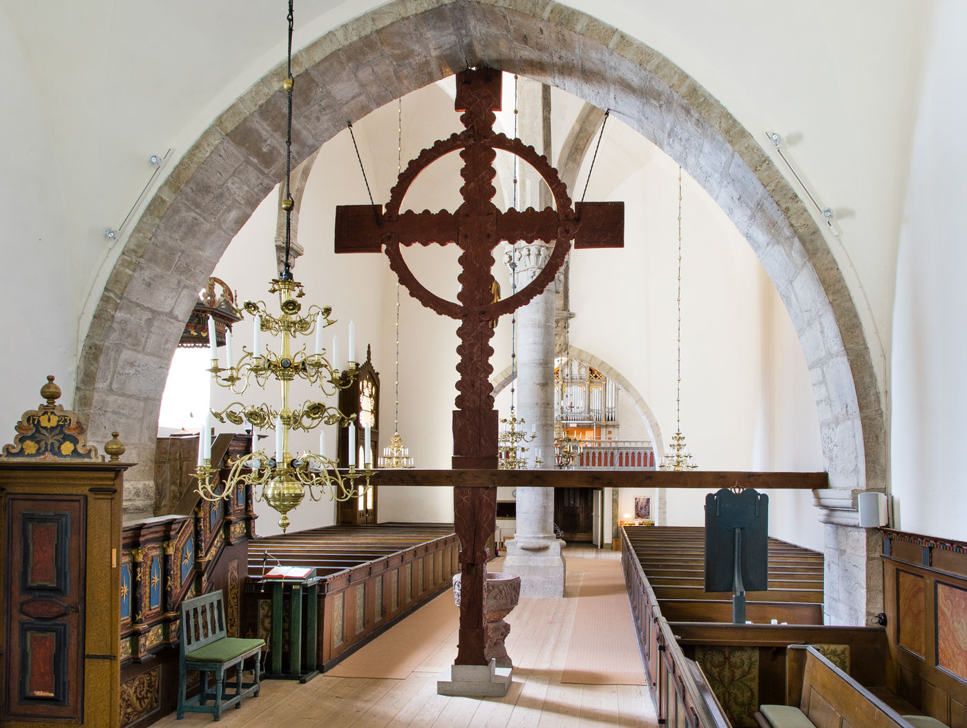 Interiör mot väster - Stånga kyrka