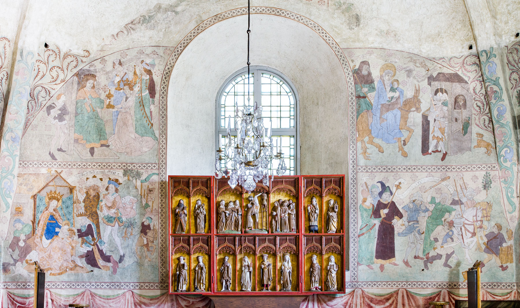 Östra väggen - Husby-Sjutolfts kyrka