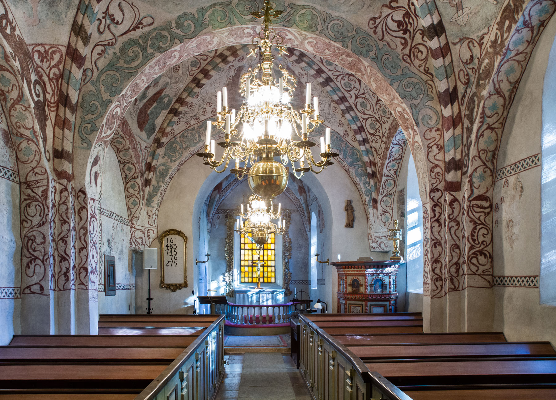 Interiör mot öster - Lids kyrka