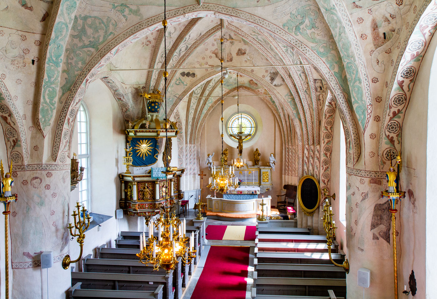 Interior mot öster - Övergrans kyrka