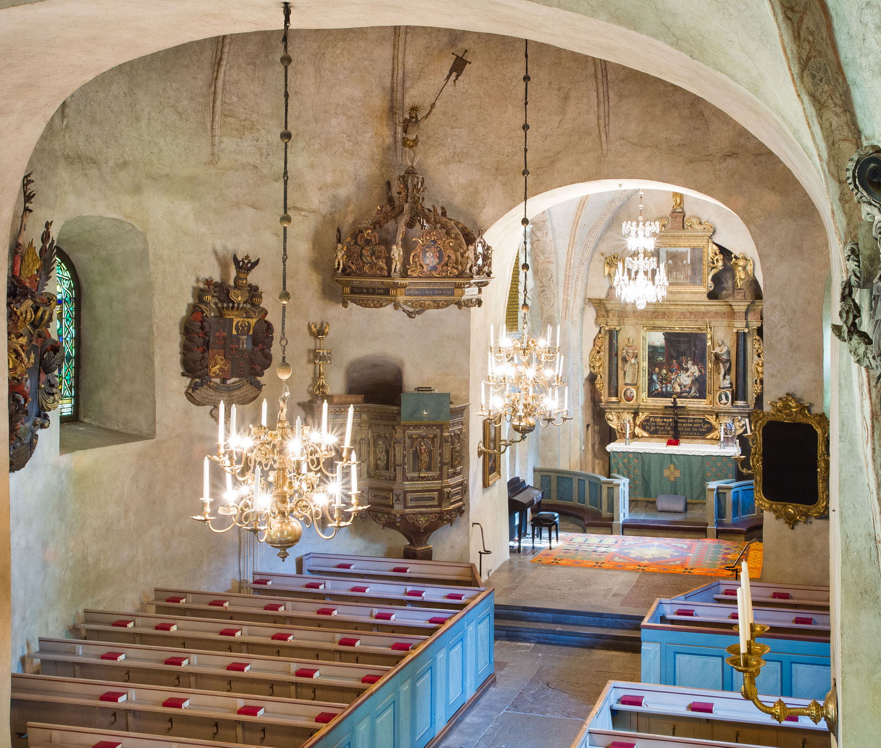 Interiör mot öster - Solna kyrka